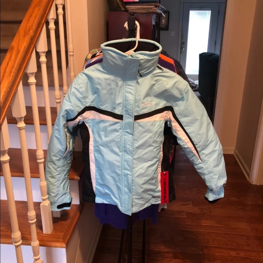 Spyder 2 in 1 Shell Jacket In Blue Size 6 NWT